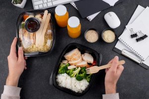 Delicious ordered food