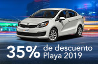 Alquiler auto Kia Rio con 35% de descuento Cyber Monday