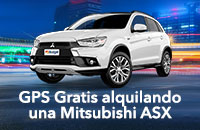 GPS de cortesía alquilando una Mitsubishi ASX